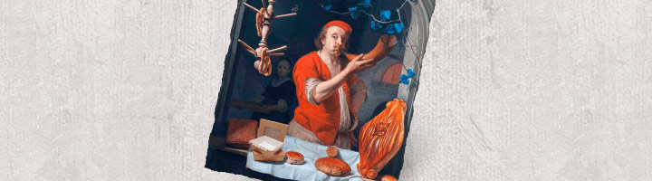 Ролик февраля: Габриэль Метсю «Пекарь, трубящий в рог»