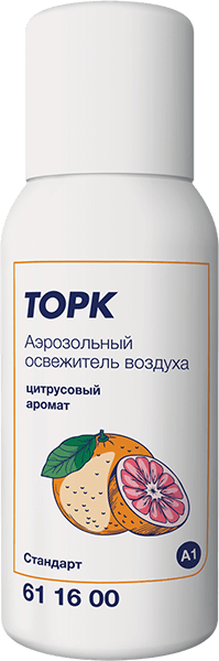 Сменный баллон для автоматического освежителя ТОРК с цитрусовым ароматом - ОПТИКОМ - Арт. 18-1766