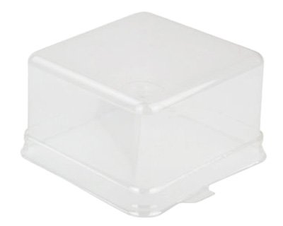 Крышка для контейнера для пирожного/кекса 90х90х35 мм, прозрачная ПЭТ, 960 штук (контейнер 17-3360)