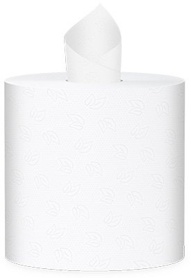 Полотенца бумажные PROtissue, 150 метров, 2-слойные, белые, с центральной вытяжкой, 6 рулонов в упаковке