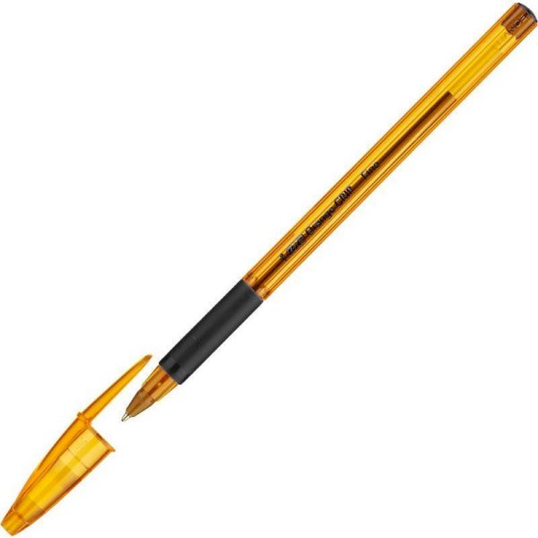 Ручка шариковая BiC Orange grip, черная, манжетка, 0,3 мм, масляная