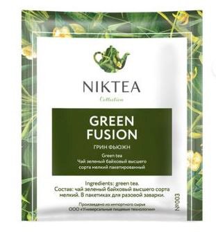 Чай зеленый Niktea ЧН003 Грин Фьюжн, 25х1,75г