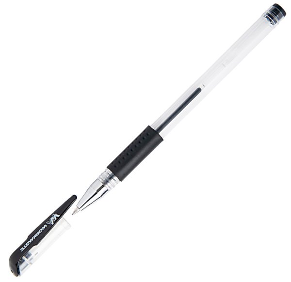 Ручка гелевая  Workmate, чёрная, диаметр 0,5 мм, резиновый упор