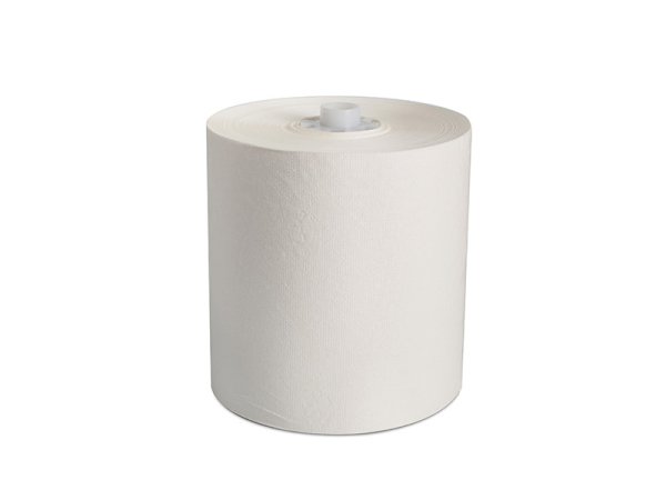 Полотенца бумажные Lime Matic 1-слойные белые 200 м ( 6 рулонов в упаковке)