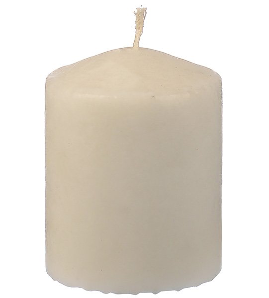 Свечи столбик, диаметр 6 см, высота 8 см, белые, 24 штуки