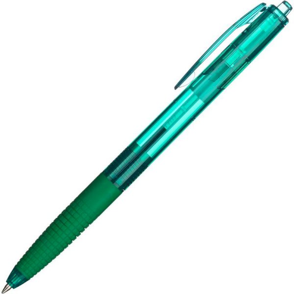 Ручка шариковая автоматическая Pilot Super Grip G BPGG-8R, зеленая, манжетка, 0,22 мм