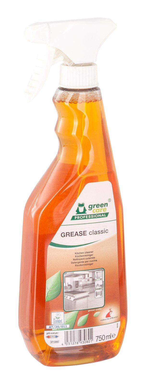 Эко средство для удаления жира на кухне green care PROFESSIONAL (Tana) Grease classic, 750 мл, в коробке 10 штук 