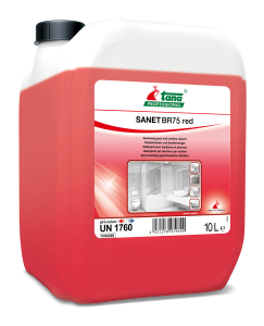Кислотное гелеобразное средство для уборки в санитарных зонах TANA Sanet BR 75 red, 10 л