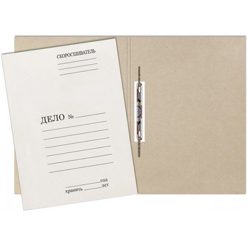 Папка-скоросшиватель Дело, 260 г/м2, белая, немелованный картон