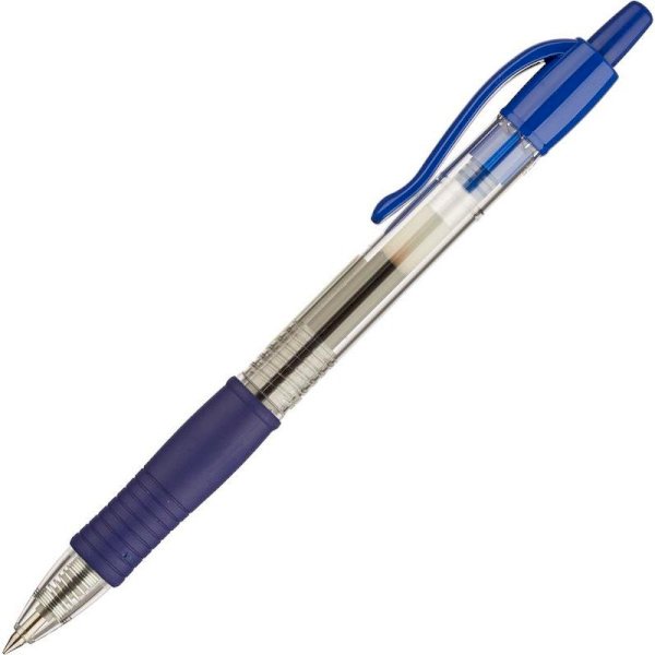 Ручка гелевая автоматическая Pilot BL-G2-5, синяя, манжетка, 0,3 мм