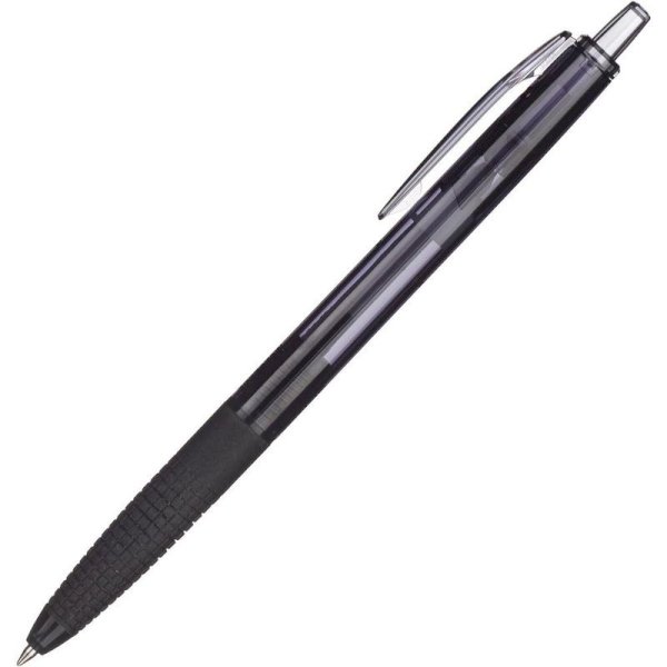 Ручка шариковая автоматическая Pilot BPGG-8R Super Grip G, черная, манжетка, 0,22 мм
