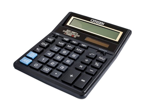 Калькулятор Citizen SDC-888TII 12-разрядный черный