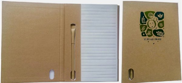 Блокнот с ручкой «Зеленая линия», А5, 70 листов, линейка, в коробке 100 штук