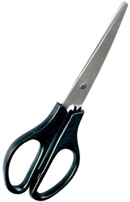 Ножницы Workmate, 200 мм, пластиковые чёрные ручки, 12 штук