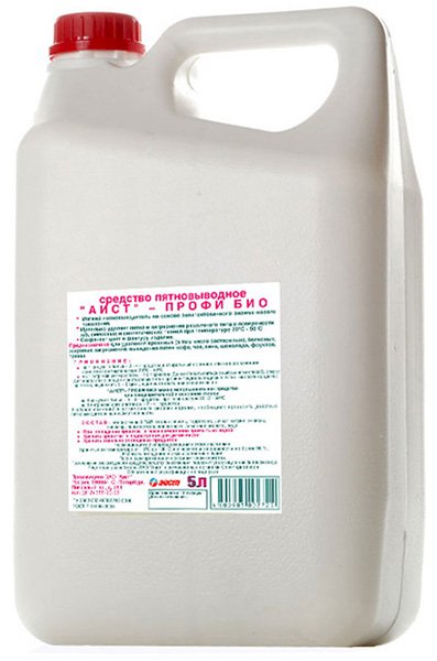 Пятновыводитель жидкий Аист-Профи Био, 5 литров