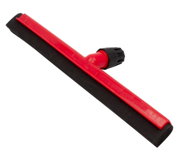 Сгон для пола Optiline пластиковый, 450 мм, с двойным резиновым лезвием, красный