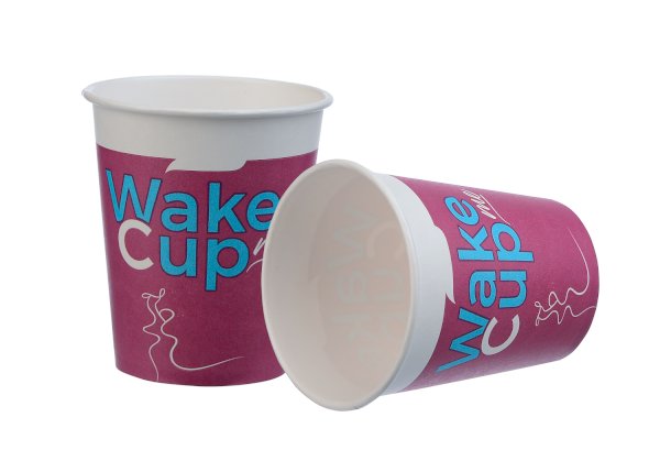 Стакан бумажный Wake Me Cup, 170-195 мл, для вендинга, диаметр 70 мм, в коробке 3000 штук - фото №1