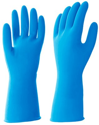 Перчатки латексные HQ Profiline, размер М, синие, 50 пар
