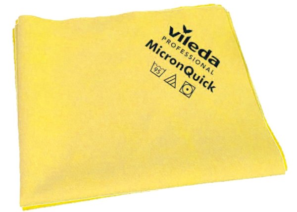 Салфетка Vileda МикронКвик 38х40 см, желтая, 5 штук в упаковке