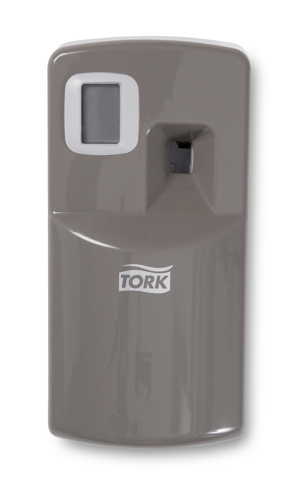 Диспенсер для аэрозольного освежителя воздуха Tork, серый пластик - фото №1