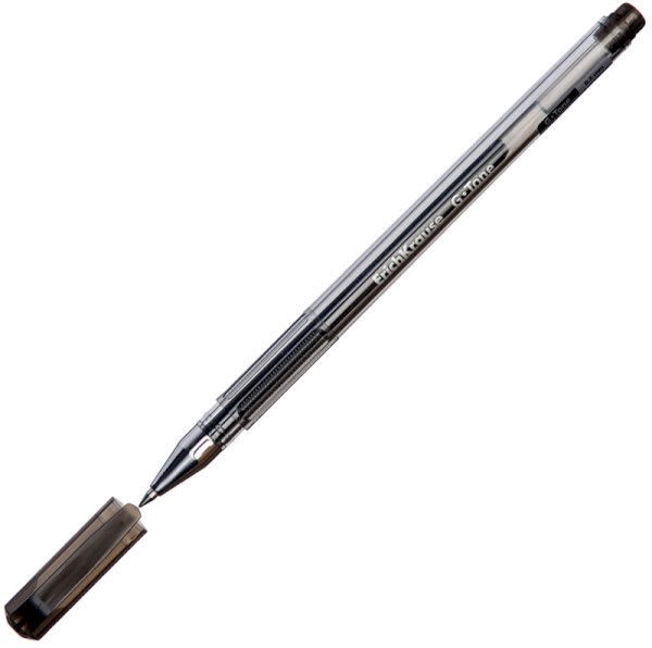 Ручка гелевая ErichKrause G-Tone чёрная, толщина линии 0,4 мм, 12 штук - фото №1