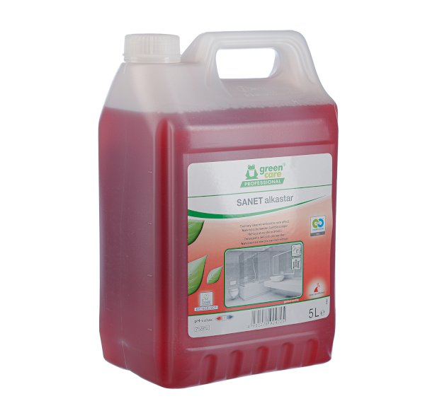 Эко средство без кислот для уборки санитарных зон green care PROFESSIONAL Sanet alkastar 5 литров