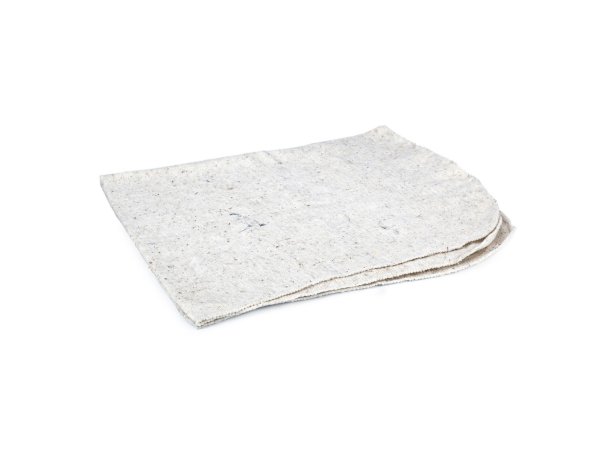 Ткань для пола (холстопрошивное полотно белое оверложенное), 100х80 см, 20 штук в упаковке