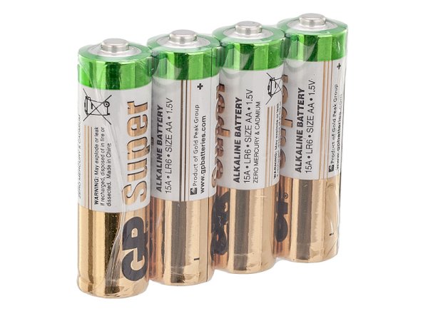 Батарейки GP LR6 AA  4 штуки в упаковке