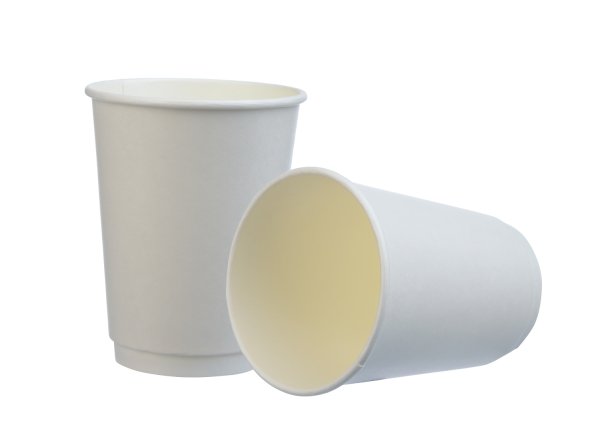 Стакан бумажный, 300 мл, 2-слойный, белый, для горячих и холодных напитков, диаметр 90 мм, 25 штук в упаковке