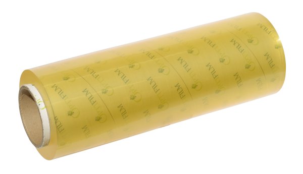 Пленка пищевая Optiline, ПВХ, 350 мм, 8мкм, 800 метров в рулоне, желтая