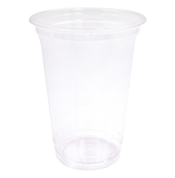 Стакан пластиковый Pet, 400 мл, диаметр 96 мм, прозрачный, 50 штук (крышка 19-4308, 19-4354, 19-4922)