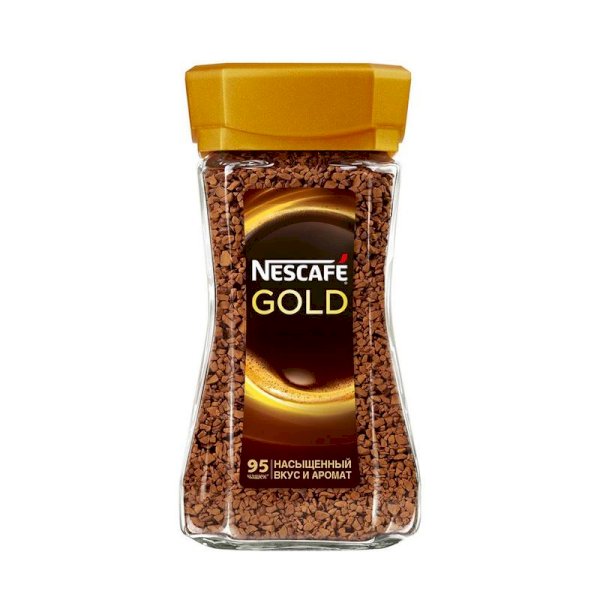 Кофе растворимый Nescafe Gold стеклянная банка 190 г