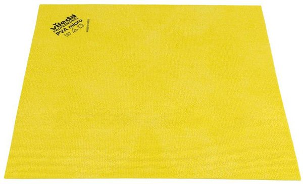 Салфетка Vileda ПВА микро, 35х38 см, желтая, 5 штук в упаковке