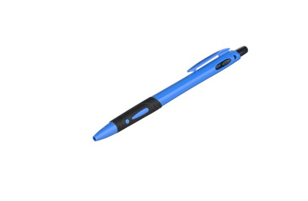 Ручка шариковая автоматическая синяя, манжетка, 0,35 мм - фото №1