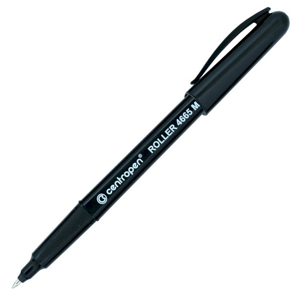 Ручка-роллер Centropen, черная, 0,6 мм