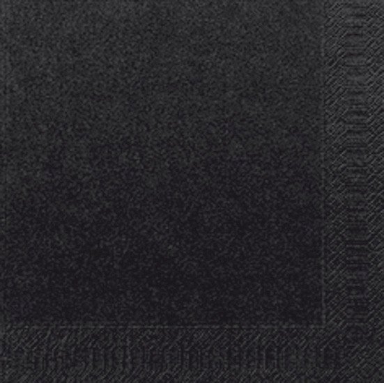 Салфетки бумажные Duni 33х33 см, 2-слойные, черные, 125 листов в упаковке, в коробке 16 упаковок