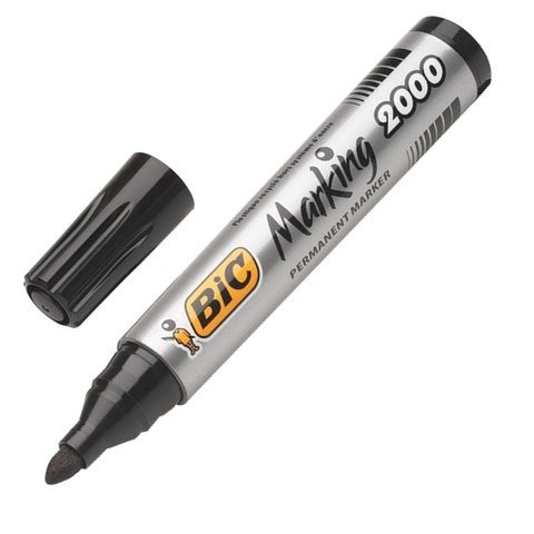 Перманентный маркер BiC Marking 2000 черный пулевидный