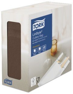 Конверты для приборов Tork LinStyle, 40х39 см, цвет какао, 60 листов, 6 упаковок