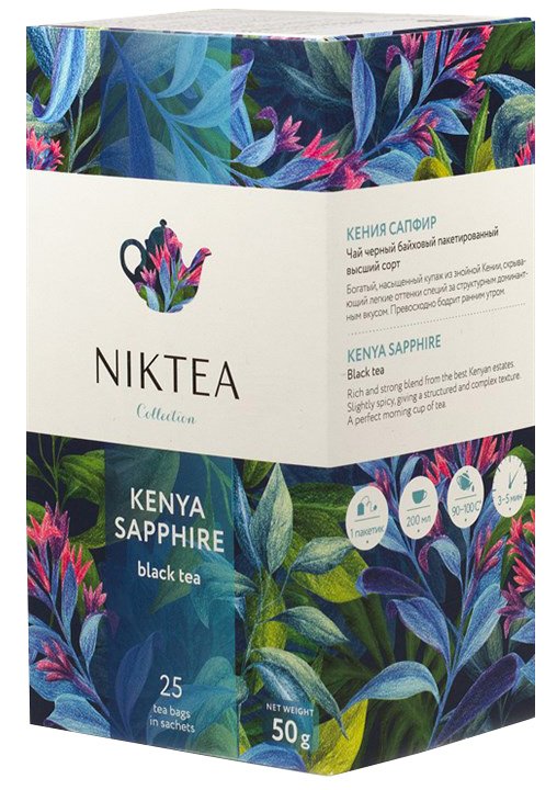 Чай черный Niktea NR01 Кения Сапфир, 25х2г - фото №1