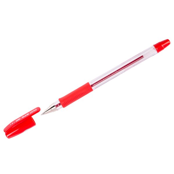 Ручка шариковая Pilot BPS, красная, манжетка, 0,32 мм