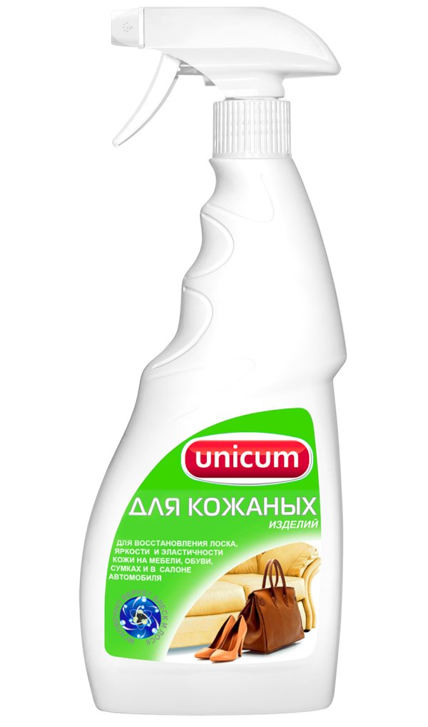 Средство для чистки и ухода за изделиями из кожи Unicum, 500 мл