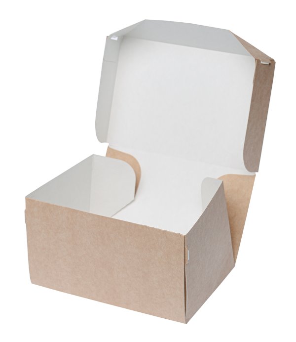Коробка для пирожных Оригамо, 150х100х85 мм, крафт, 100 штук