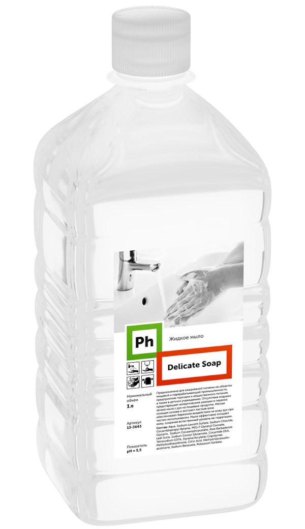 Ph Delicate Soap Мыло для рук, 1 литр, 6 штук