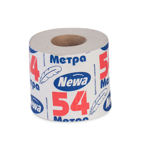 Туалетная бумага Neva 54 1-слойная серая