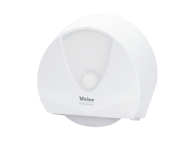 Диспенсер для туалетной бумаги в больших и средних рулонах Veiro Jumbo, белый, пластик
