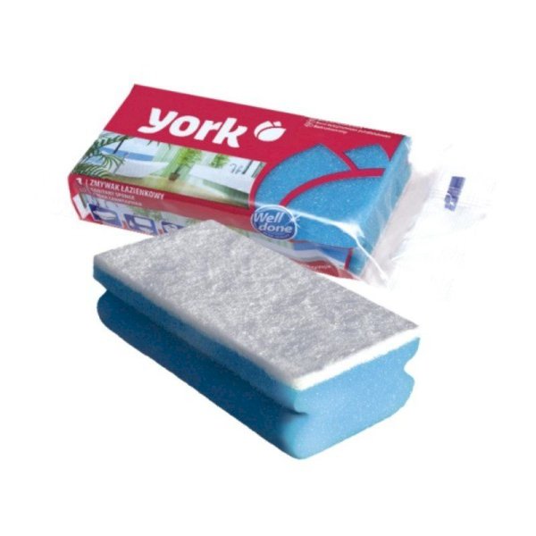 Губка для мытья посуды York Санитарная, 13,5х7х4,3 см, в коробке 30 штук 