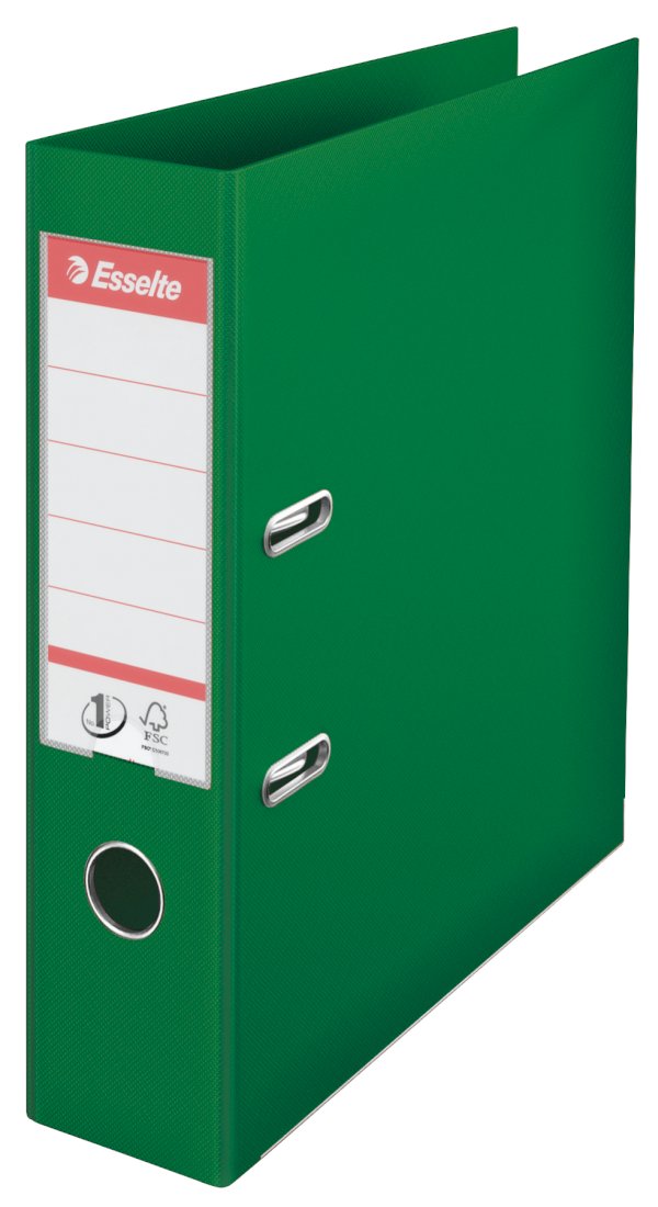 Папка-регистратор Esselte №1 Power, 75 мм, полипропилен, зеленый 