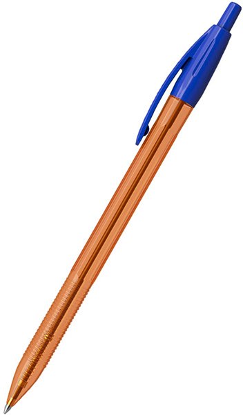 Ручка шариковая автоматическая ErichKrause R-301 Amber Matic, толщина линии 0,35 мм, синяя, 50 штук - фото №1
