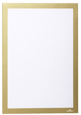 Рамка информационная самоклеящаяся Durable Duraframe, А4, золотой - фото №1