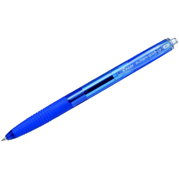 Ручка шариковая автоматическая Pilot Super Grip G BPGG-8R, синяя, манжетка, 0,22 мм